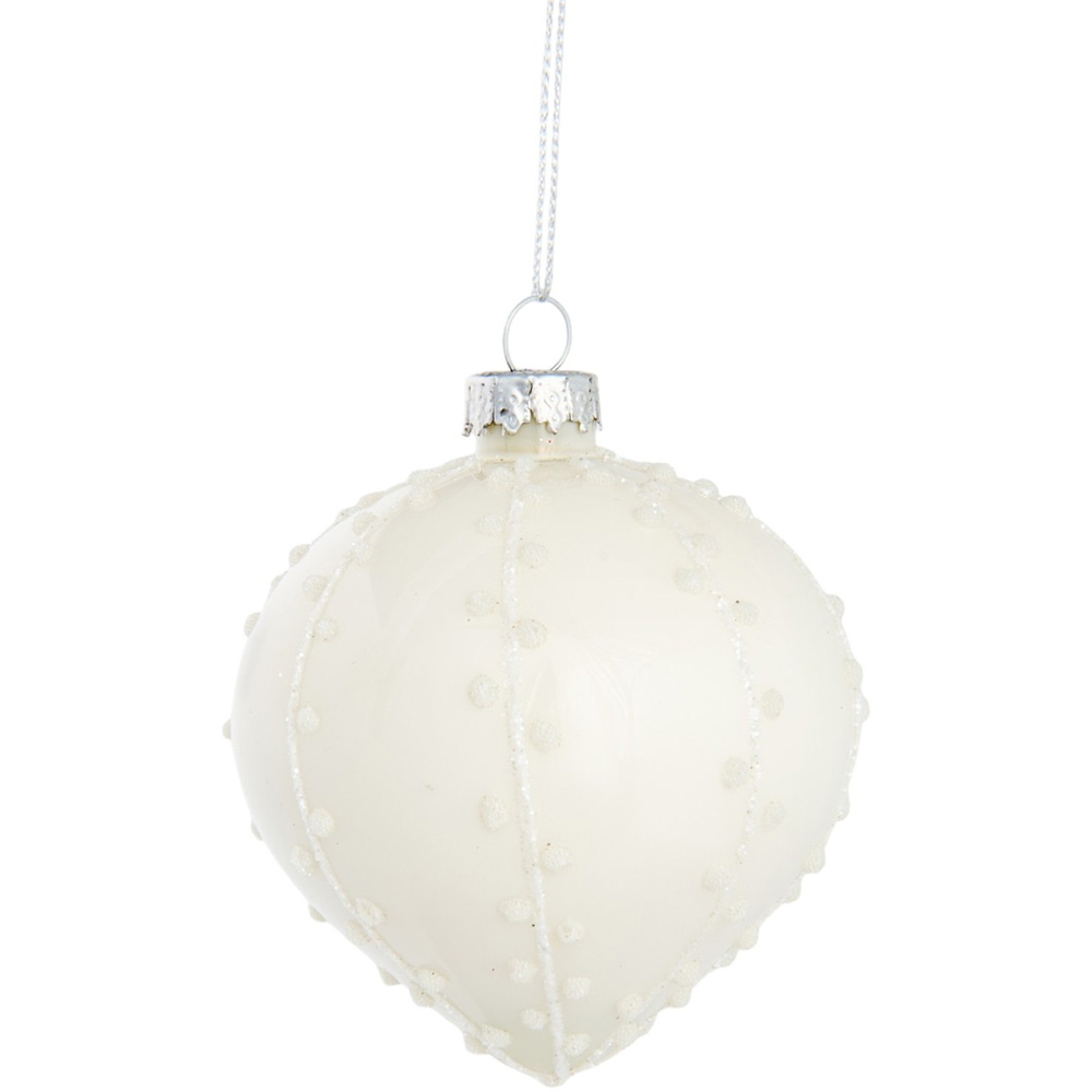 Pearl Embellished Onion Bauble Image 3