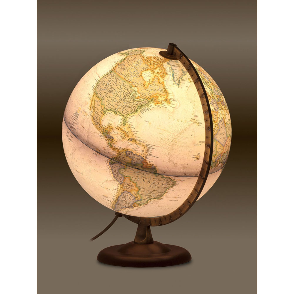 National Geographic Executive Gold Illuminated Globe 30cm Image 2