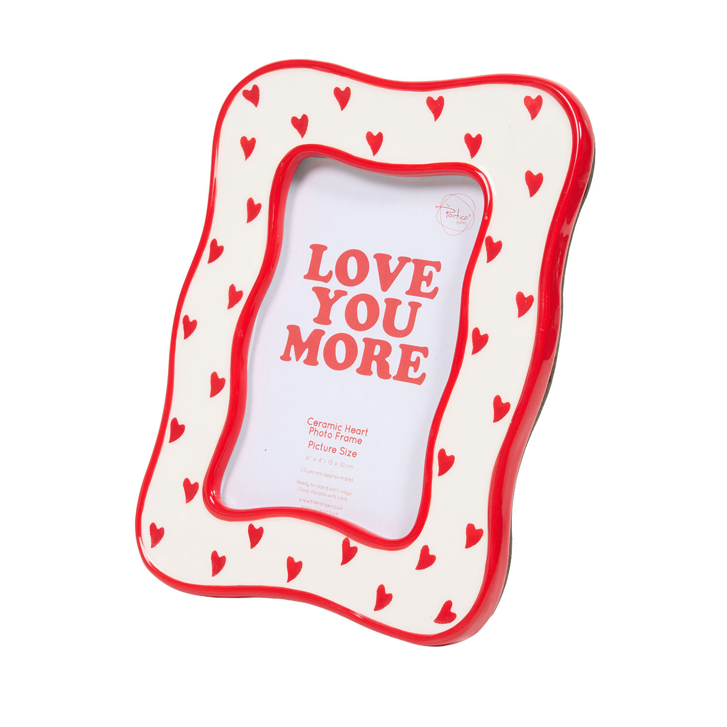 Ceramic Heart Photo Frame Red Image 4