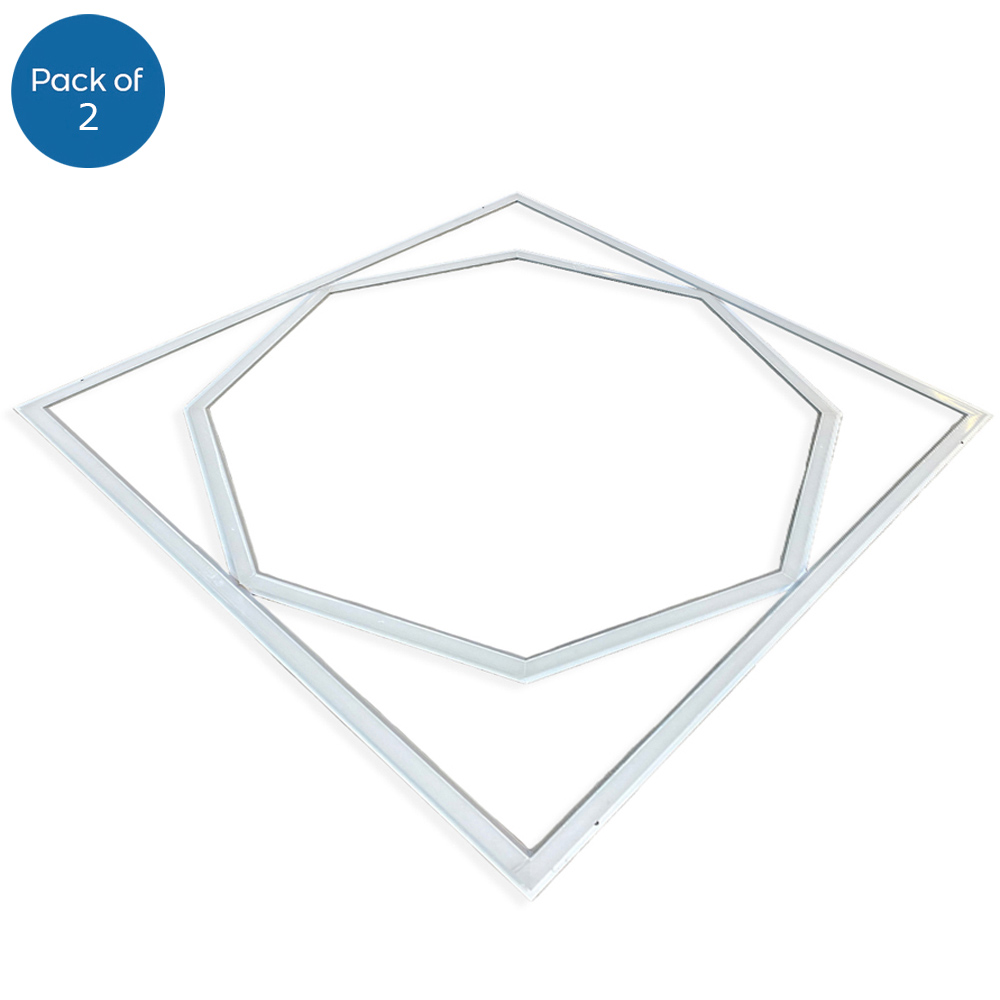 ENER-J 40W 6500K Cool White LED Frame Panel Light 60 x 60cm 2 Pack Image 1