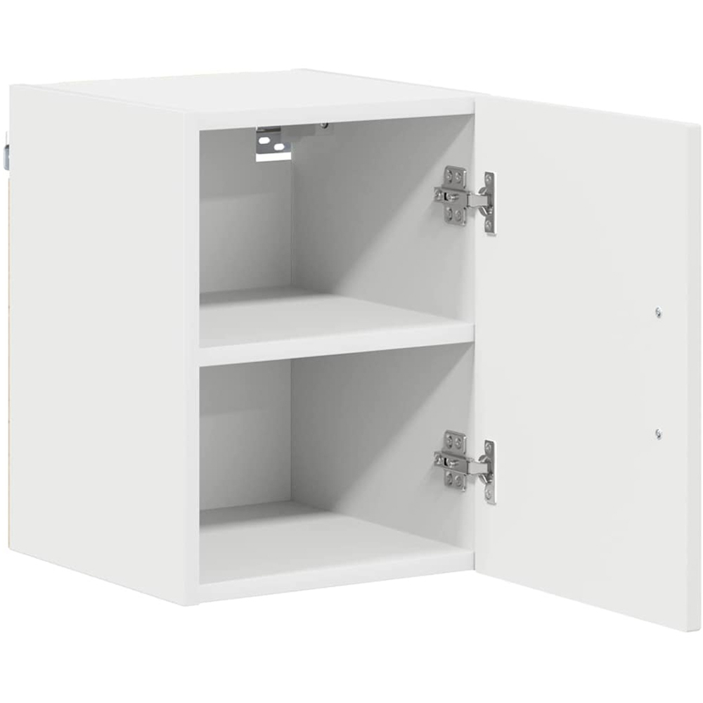 vidaXL Kalmar Single Door White Wall Mounted Kitchen Cabinet Set of 2 Image 5