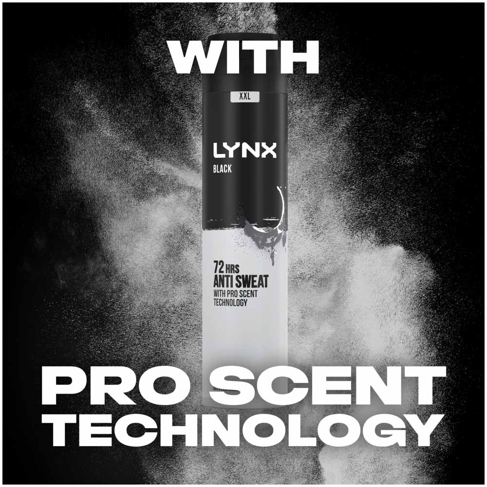 Lynx XXL Black 48 Hour Dry Anti Perspirant 250ml Image 6