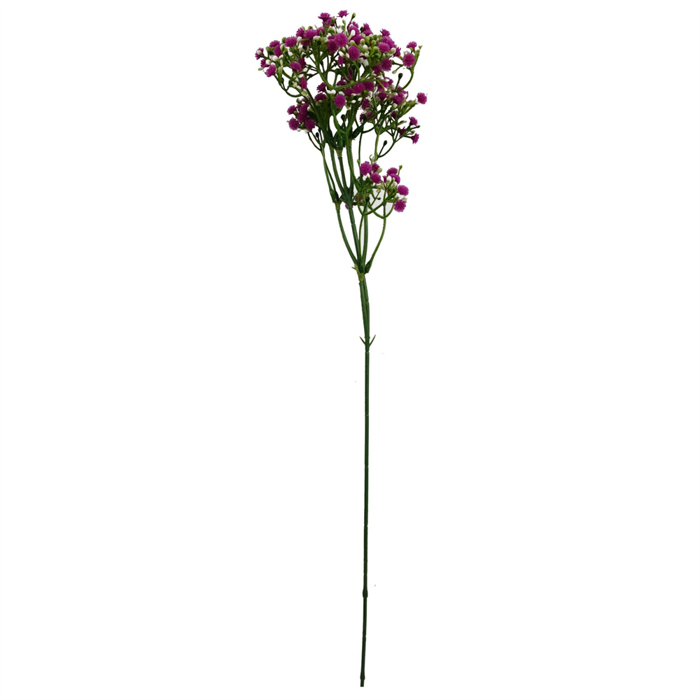 Leaf Pink Gypsophila Artificial Stem 55cm 6 Pack Image 3