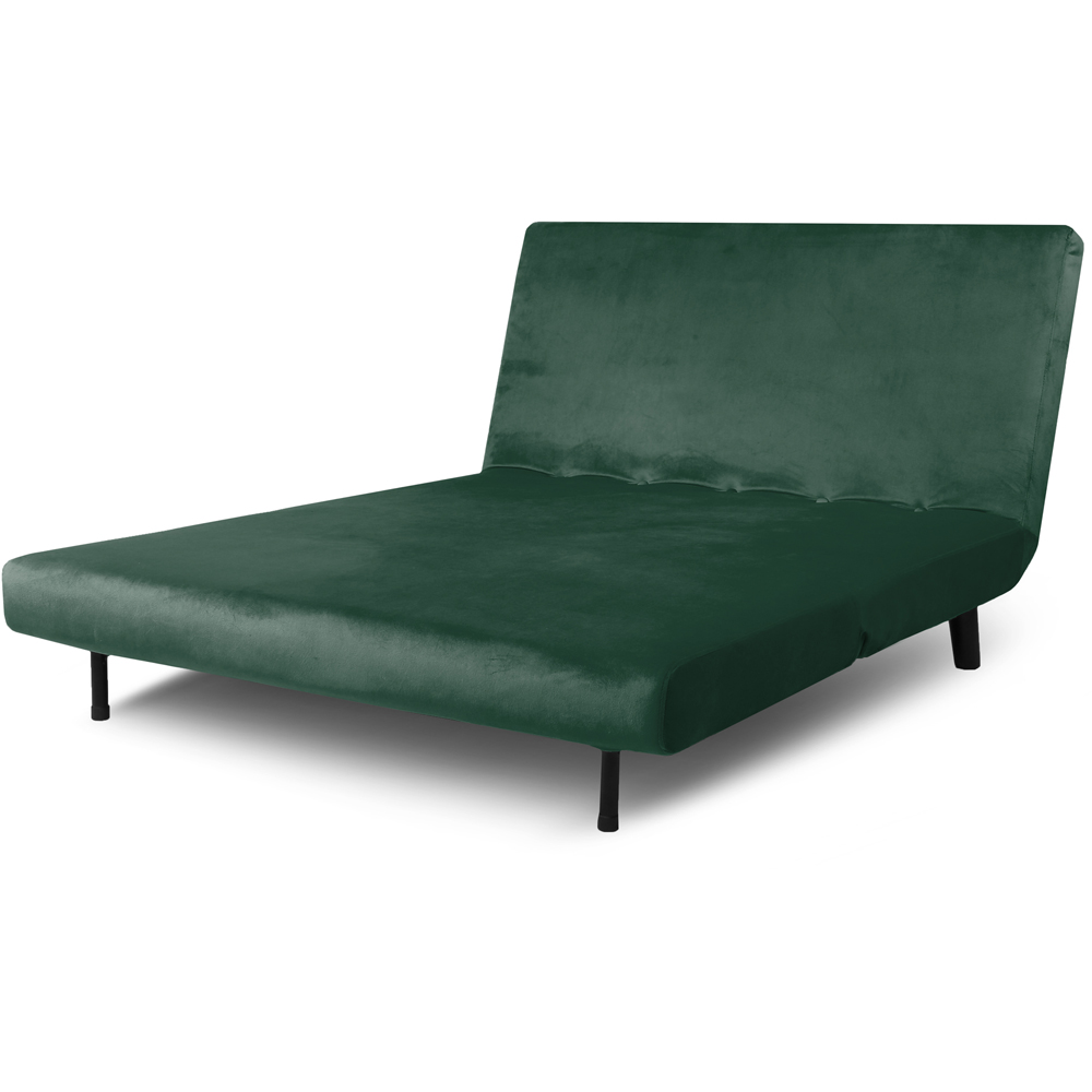 Aurora Double Sleeper Green Velvet Sofa Bed Image 5