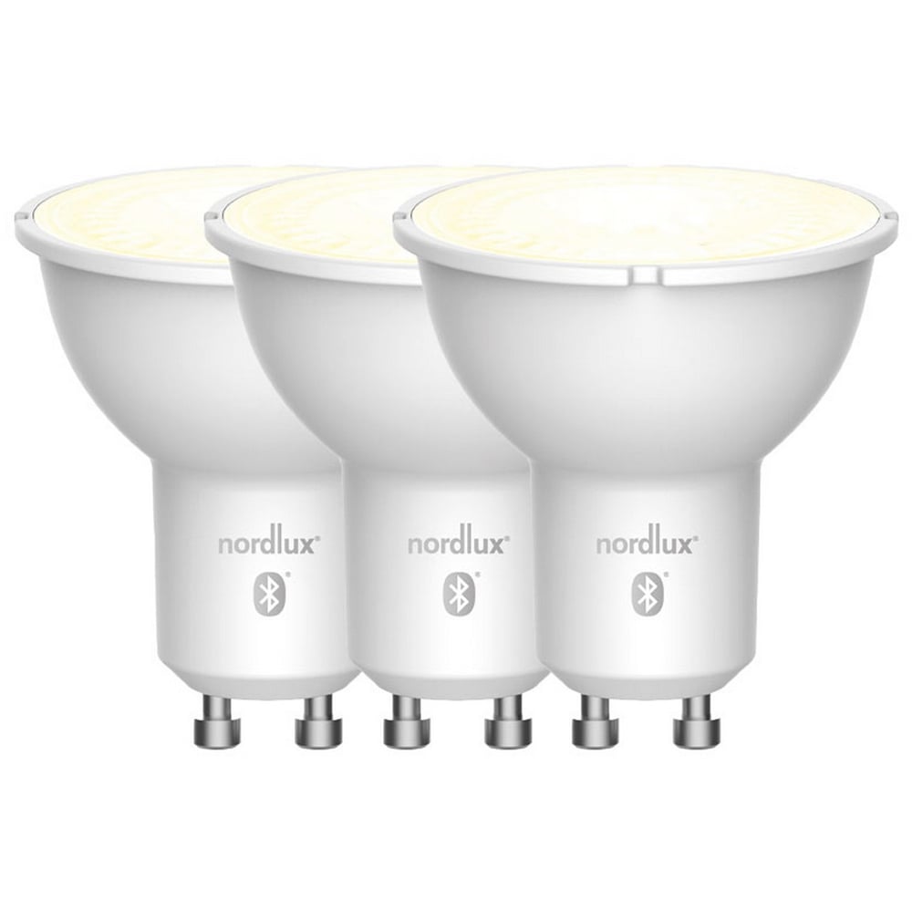 Nordlux Smart GU10 3 Pack 420 Lumen Clear Light Bulb Image 1