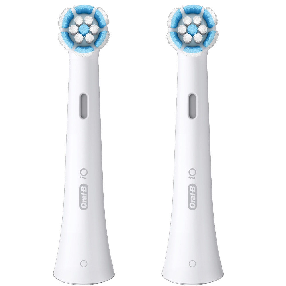 Oral-B iO Gentle Clean Black Toothbrush Head 2 Pack Image 2