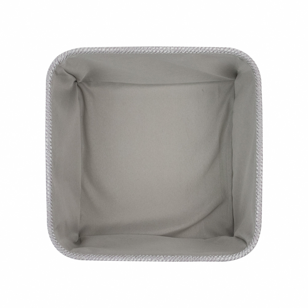 JVL Serena Light Grey Square Storage Basket 3 Pack Image 5