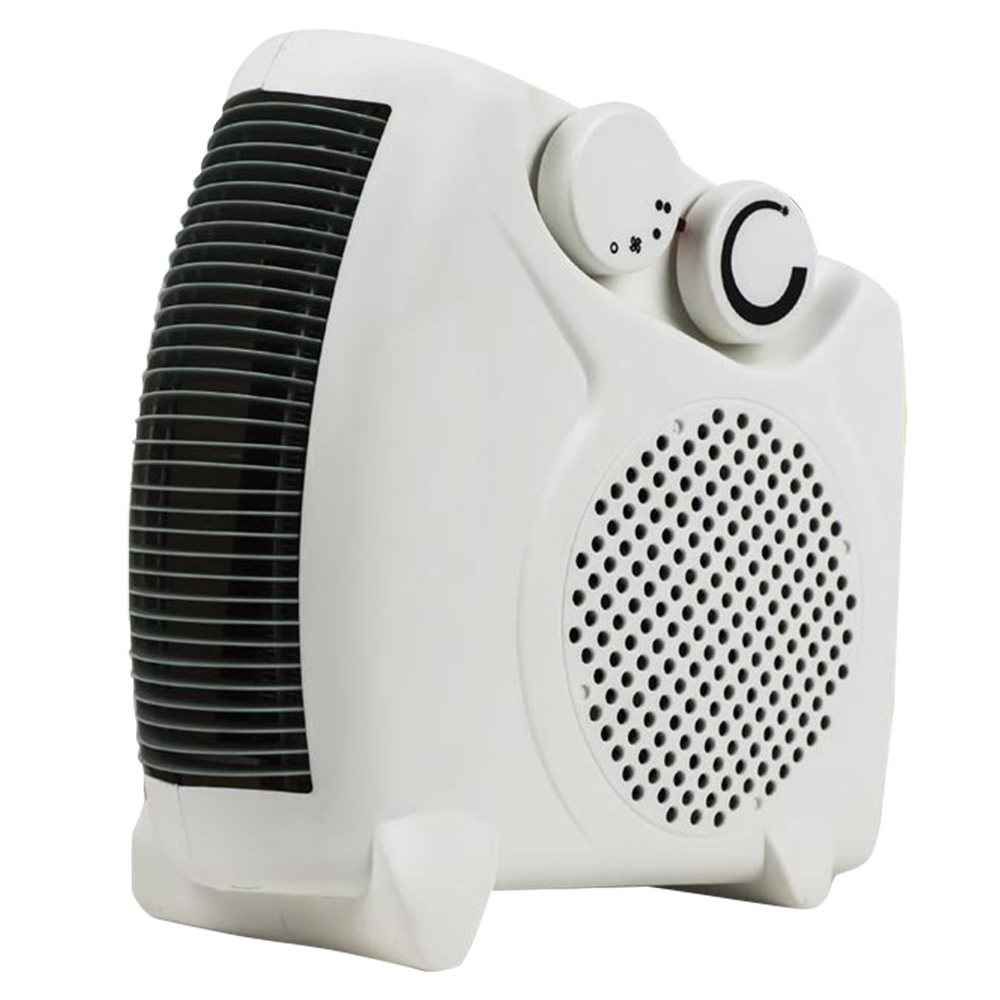 Status White Dual Position Fan Heater 2000W Image 1