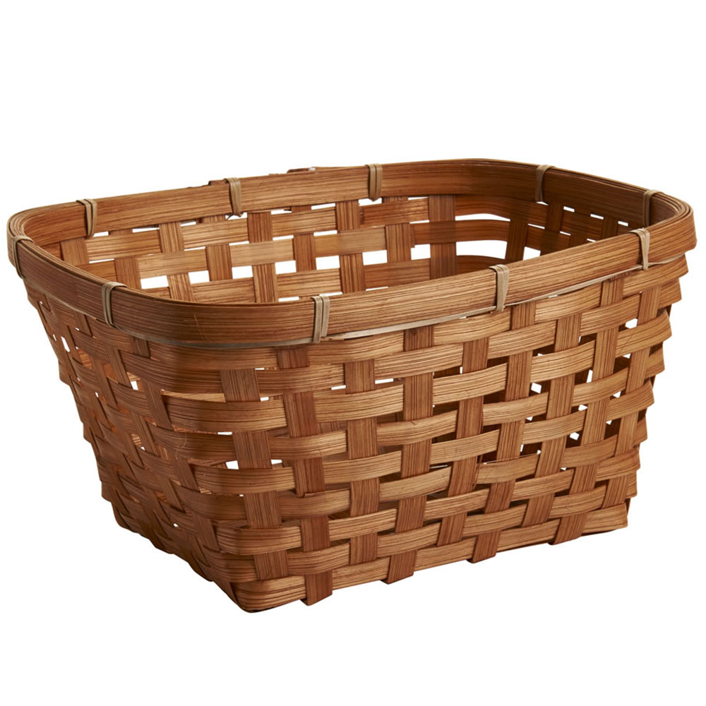 Single Wilko Large Bamboo Basket in Assorted styles Image 5