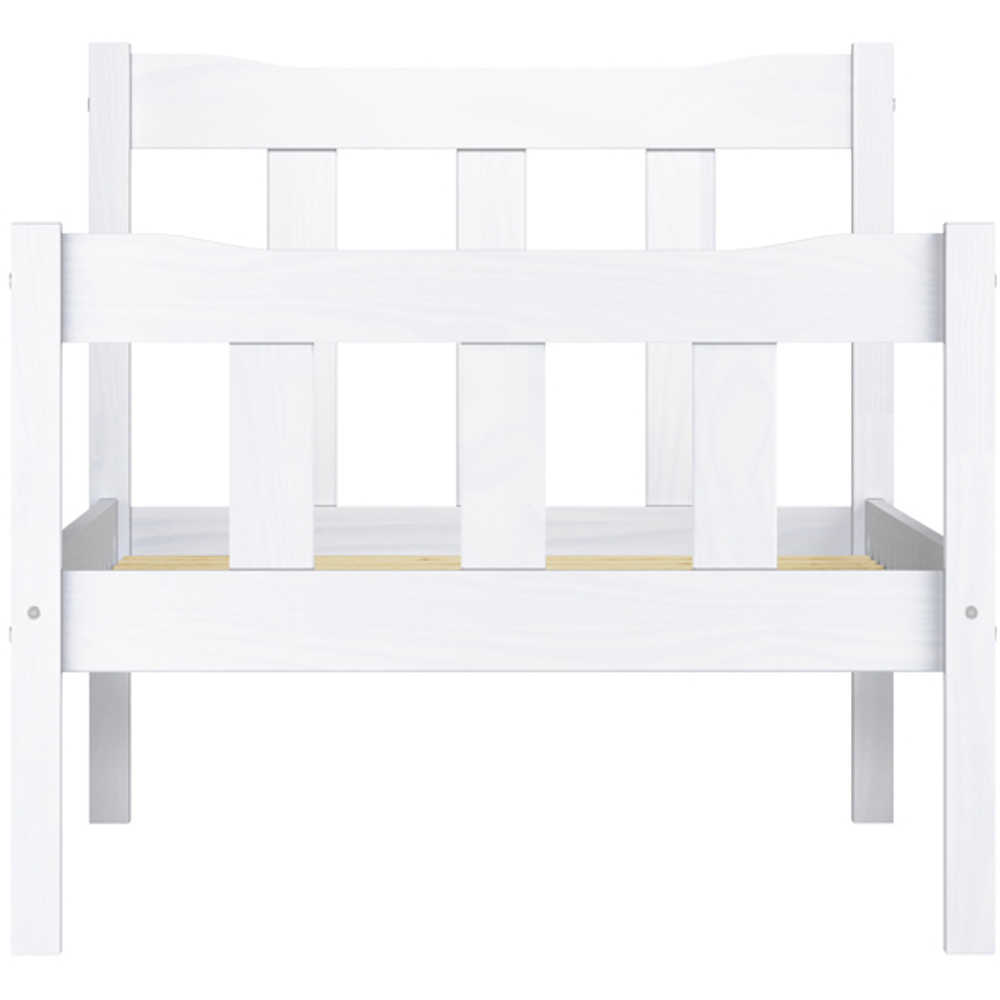 Havana Single White Bed Frame Image 4