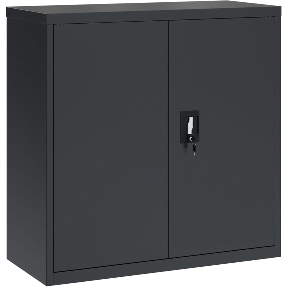 vidaXL 2 Door Anthracite Steel File Cabinet Image 2