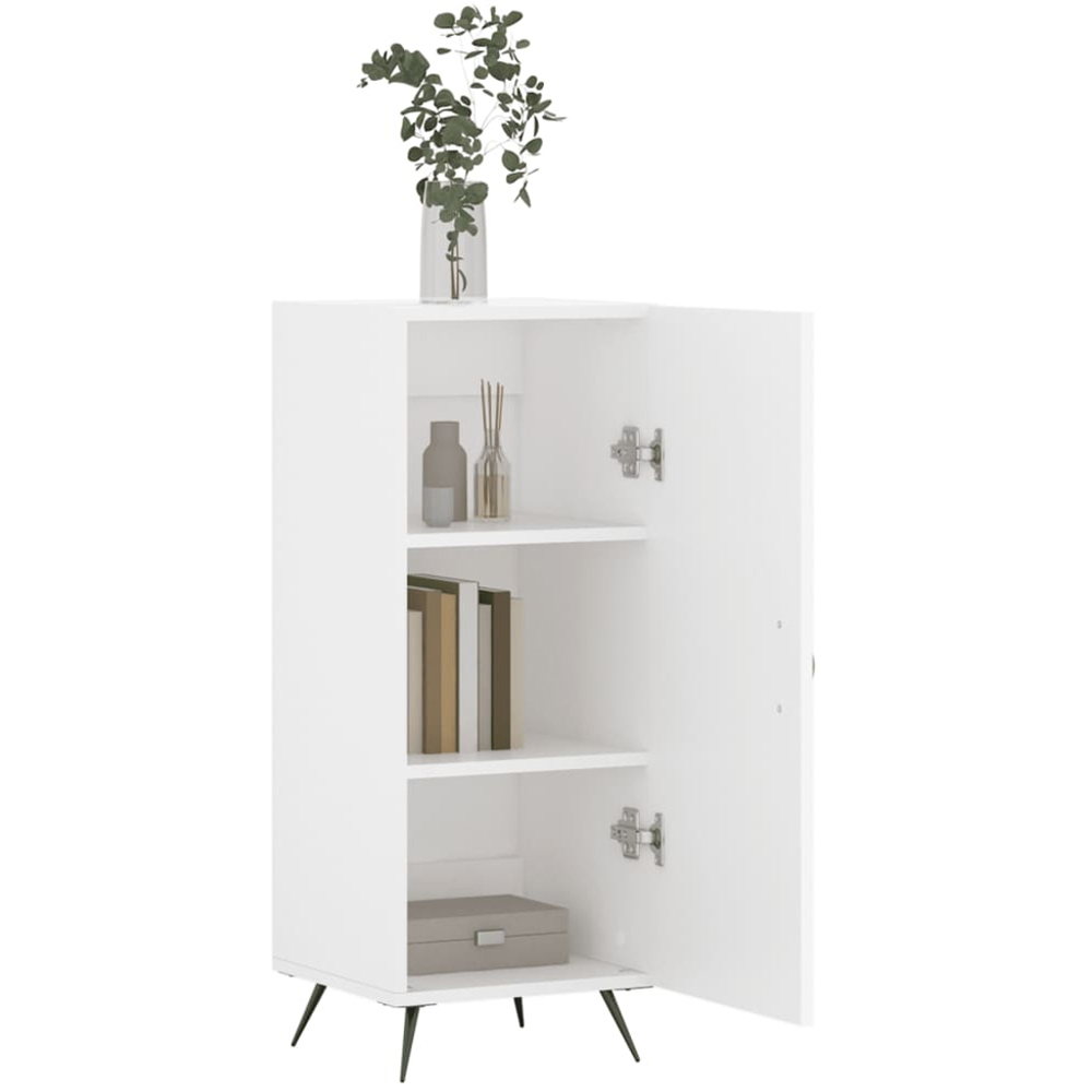 vidaXL Single Door White Sideboard Image 4