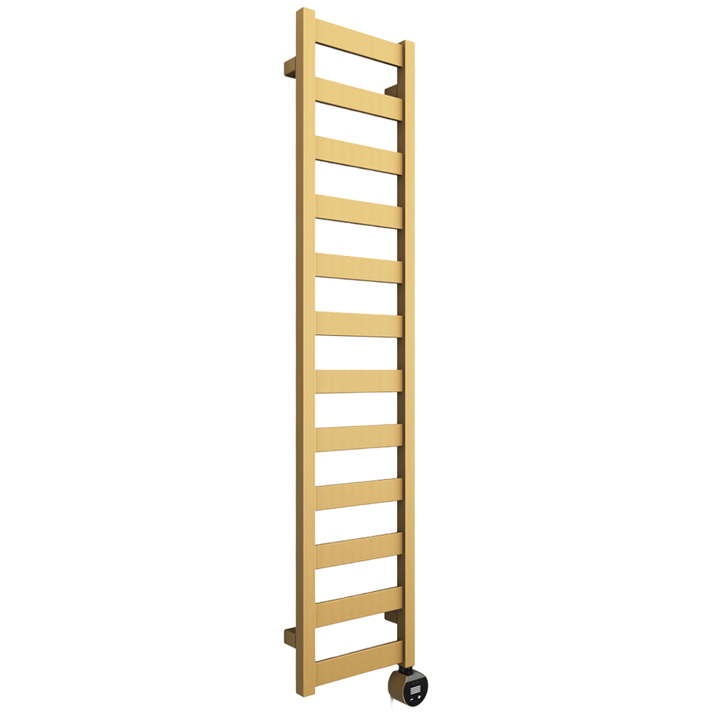 Terma Vivo Brass Electric Towel Rail with VEO Element Controller 1390 x 300mm Image 1