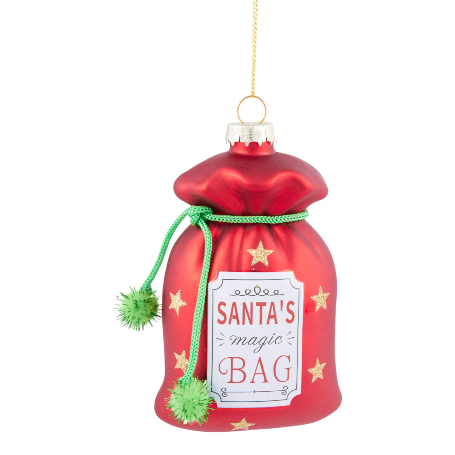 Santa's Magic Bag Tree DecorationRed Image 1