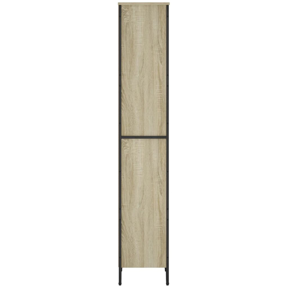 vidaXL 5 Shelf Sonoma Oak Bookcase Image 4