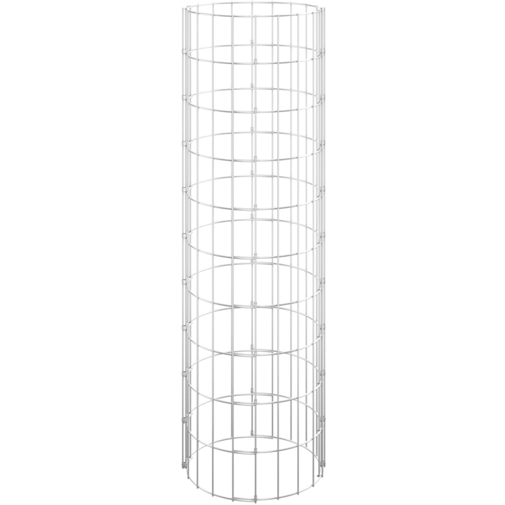 vidaXL 3-Piece Silver Galvanised Iron Gabion Raised Bed Set 30 x 100cm Image 4