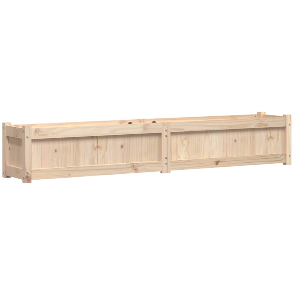 vidaXL Brown Solid Pine Raised Garden Planter 180 x 31 x 31cm Image 6