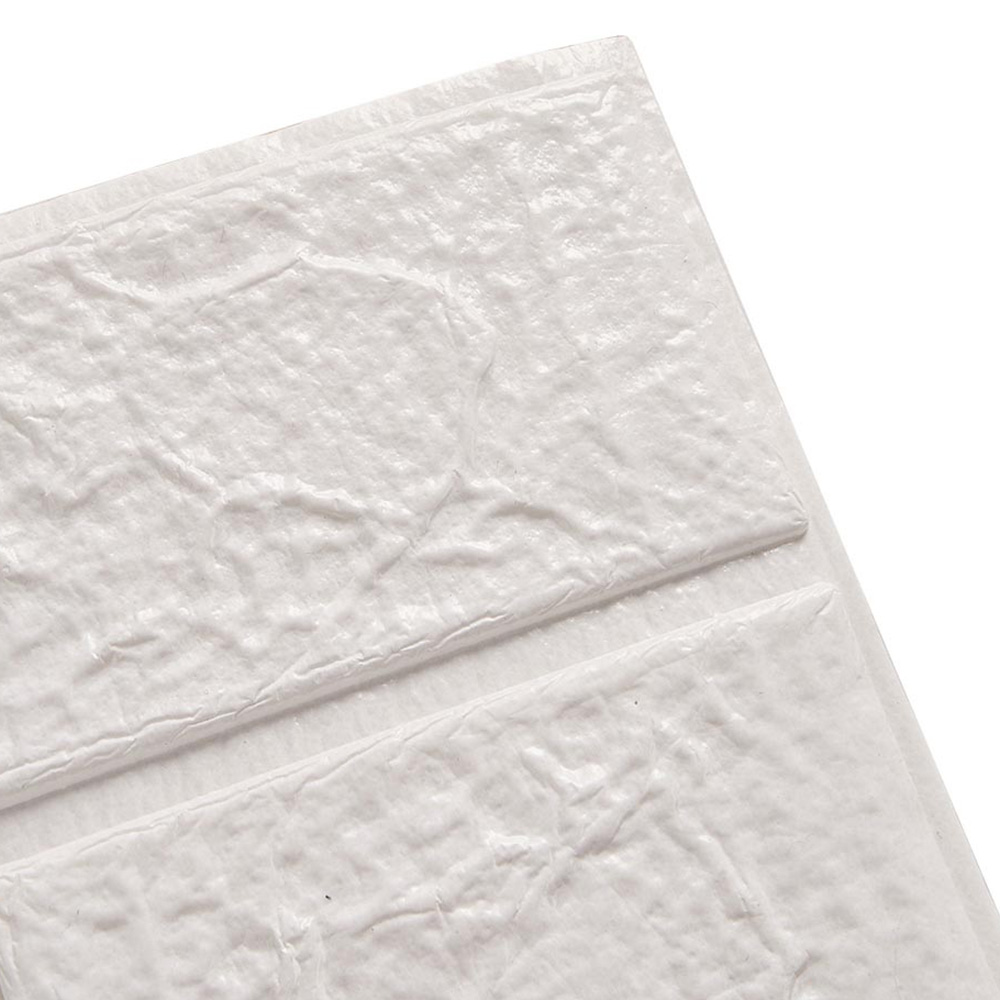 Living and Home 3D Brick Texture White Wall Sticker 15 Pack Image 3