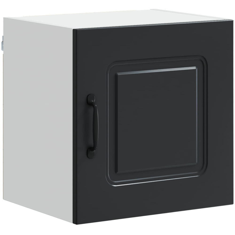 vidaXL Kalmar Single Door Black Wall Mounted Square Kitchen Cabinet Image 2