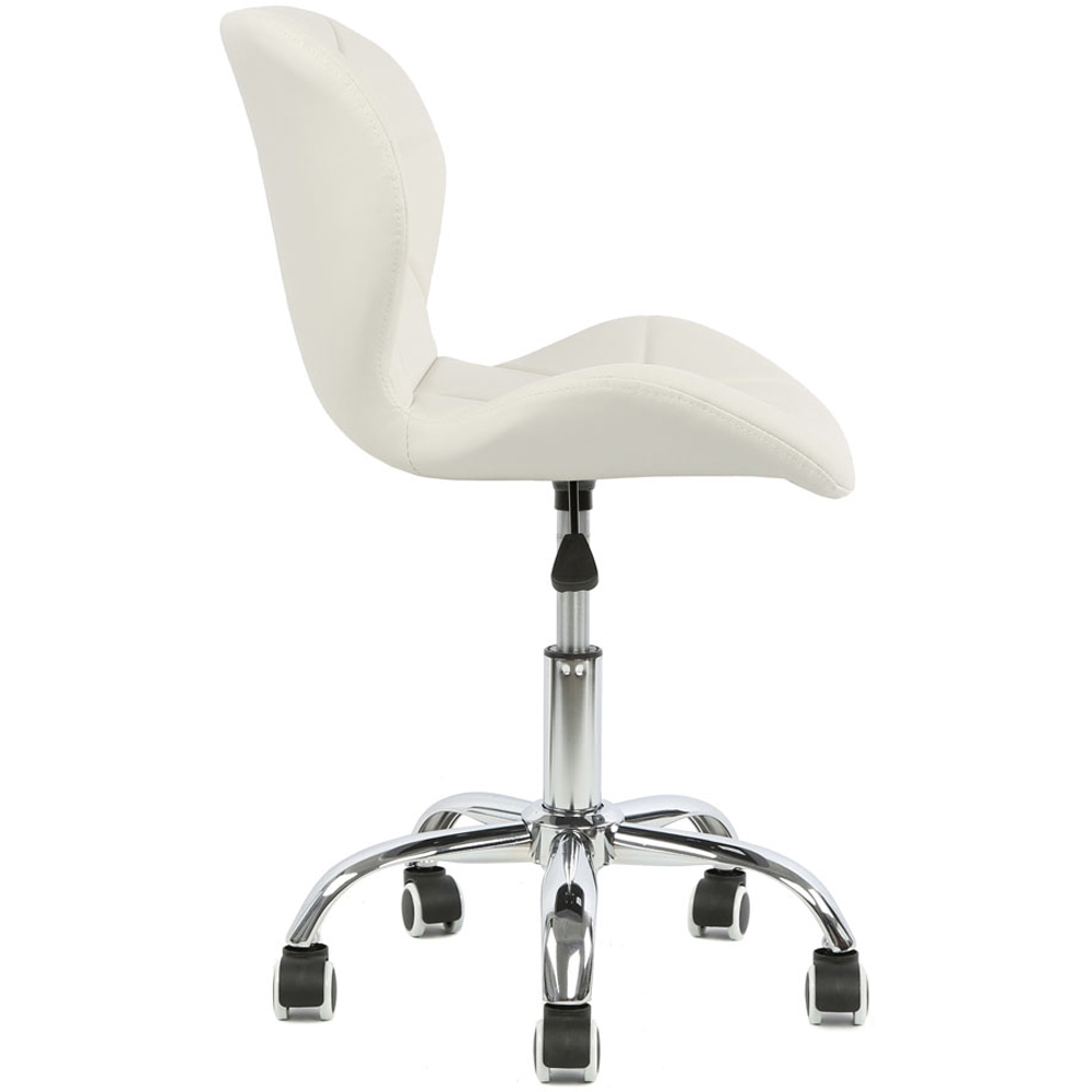 Orion White Swivel Office Chair Image 4