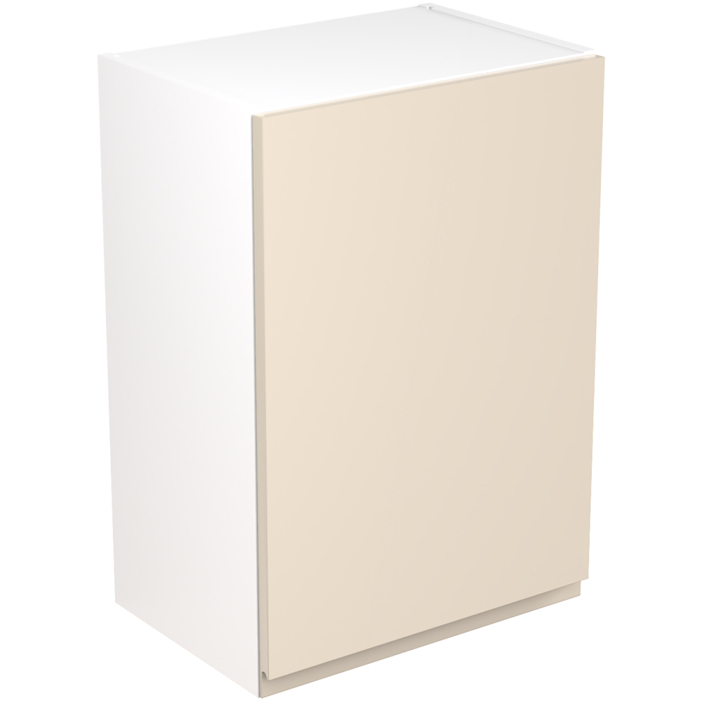 Kitchen Kit J-Pull Gloss Cashmere Wall Kitchen Cabinet Flatpack 500mm Image 1