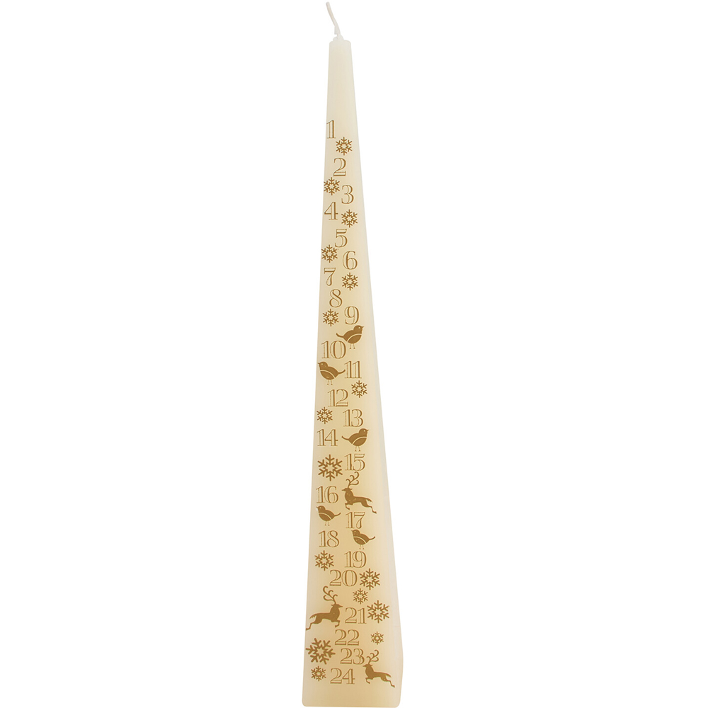 Red or Cream Advent Candle Image 3