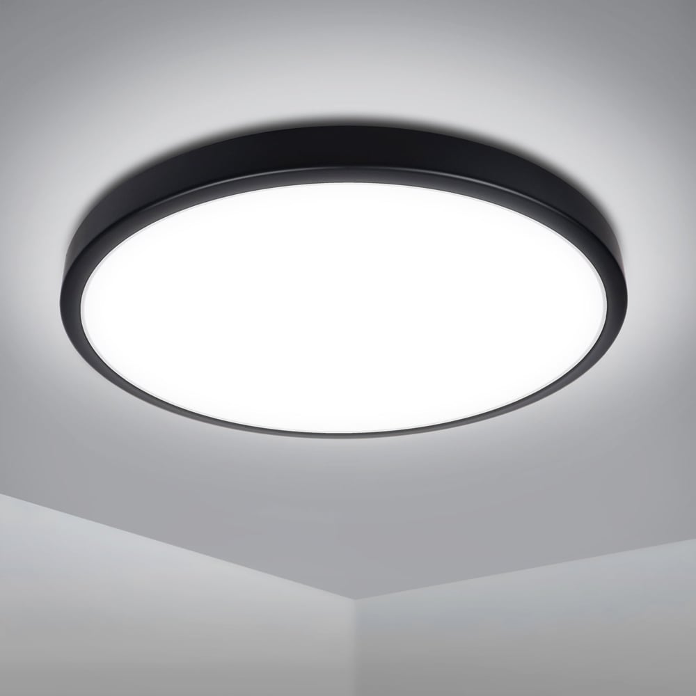 ExtraStar Black 18W LED Round Surface Daylight Ceiling Light Image 2