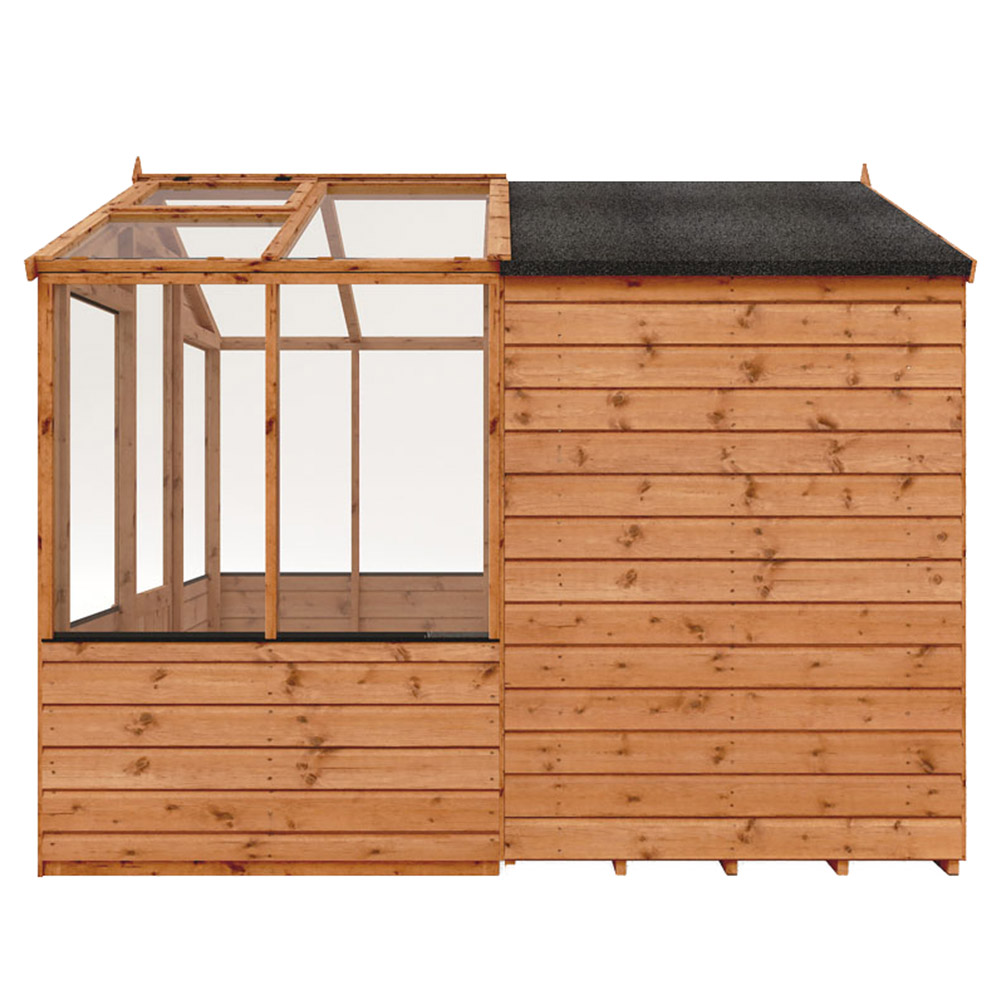 Mercia Wooden 8 x 6ft Traditional Apex Greenhouse Combi Shed Image 7