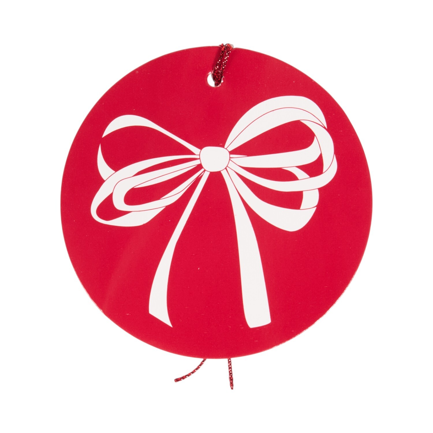 Pack of 12 Bow Gift Tags Red Image 2