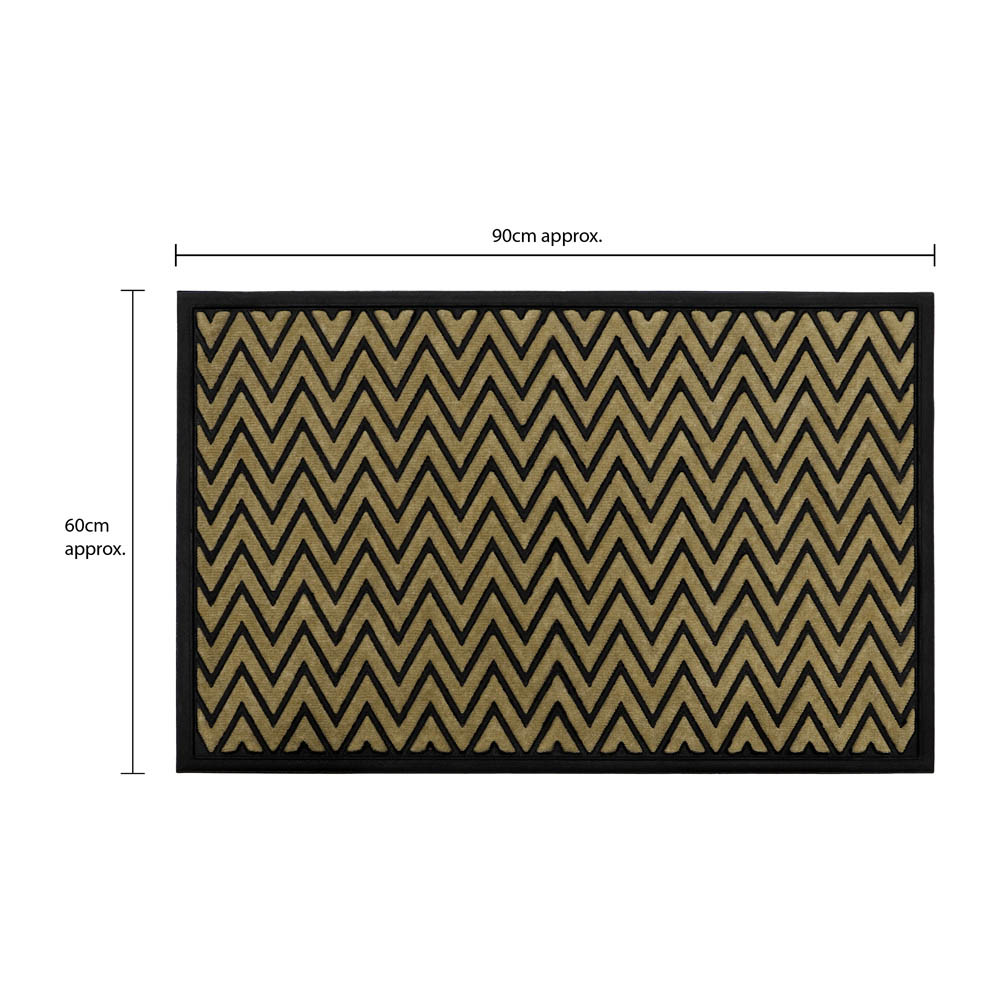 JVL Vienna Zigzag Scraper Doormat 60 x 90cm Image 8