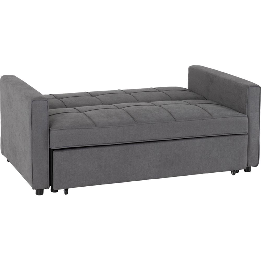 Seconique Astoria 2 Seater Dark Grey Fabric Sofa Bed Image 3