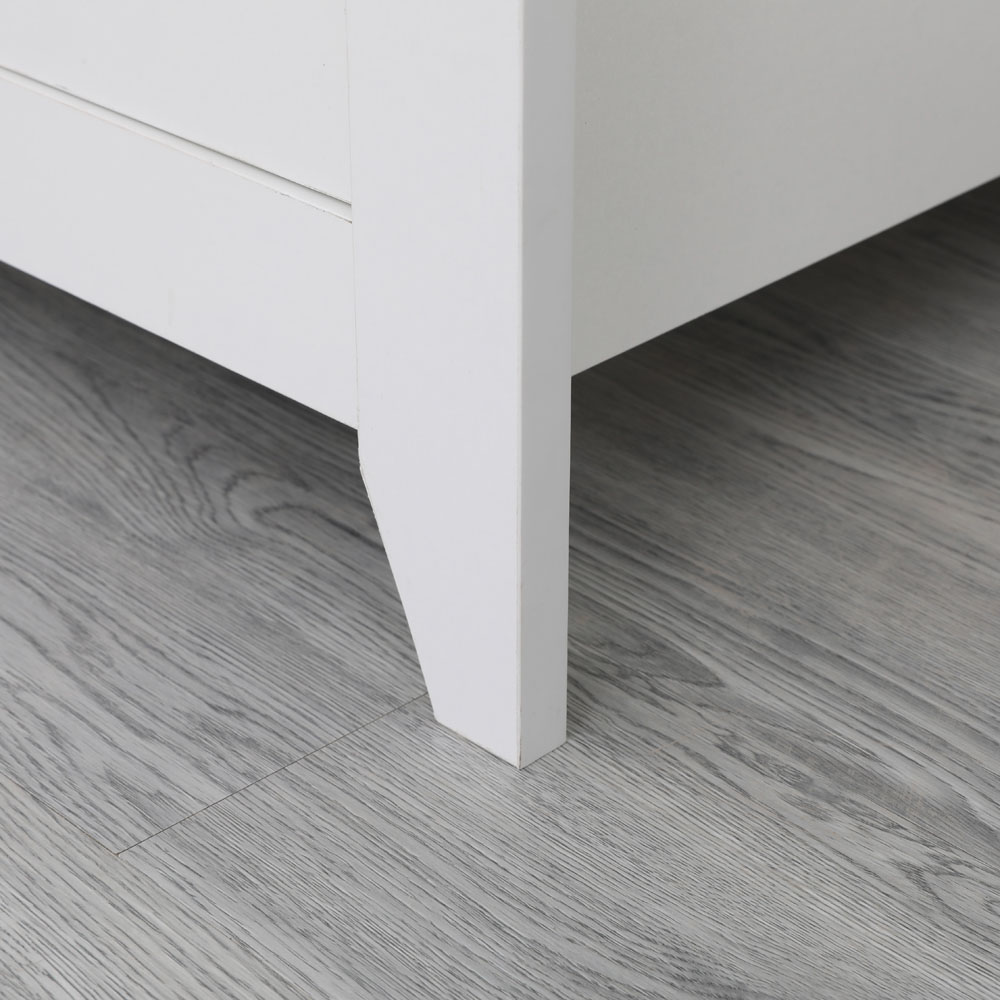 FurnitureHMD 2 Door 2 Drawer White Wooden Wardrobe Image 6