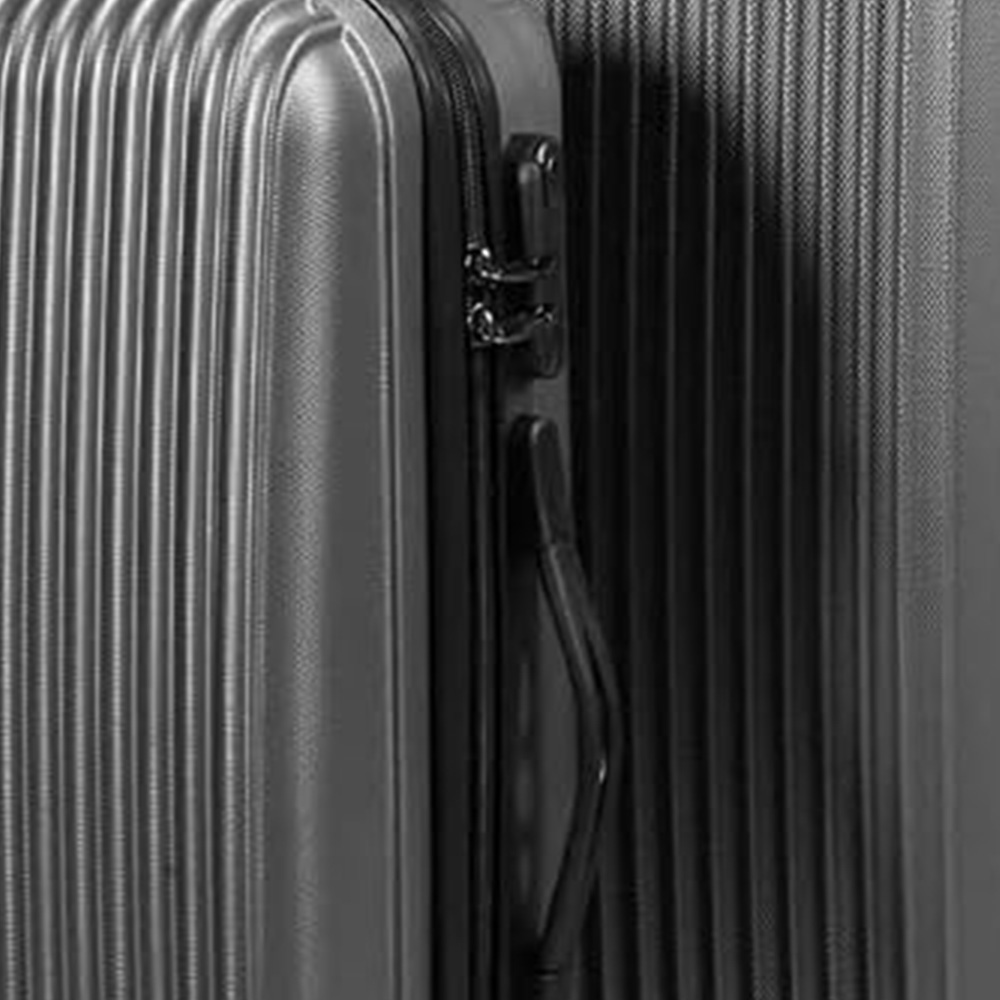 SA Products Set of 3 Dark Grey Hard Shell Lightweight Luggage Image 2
