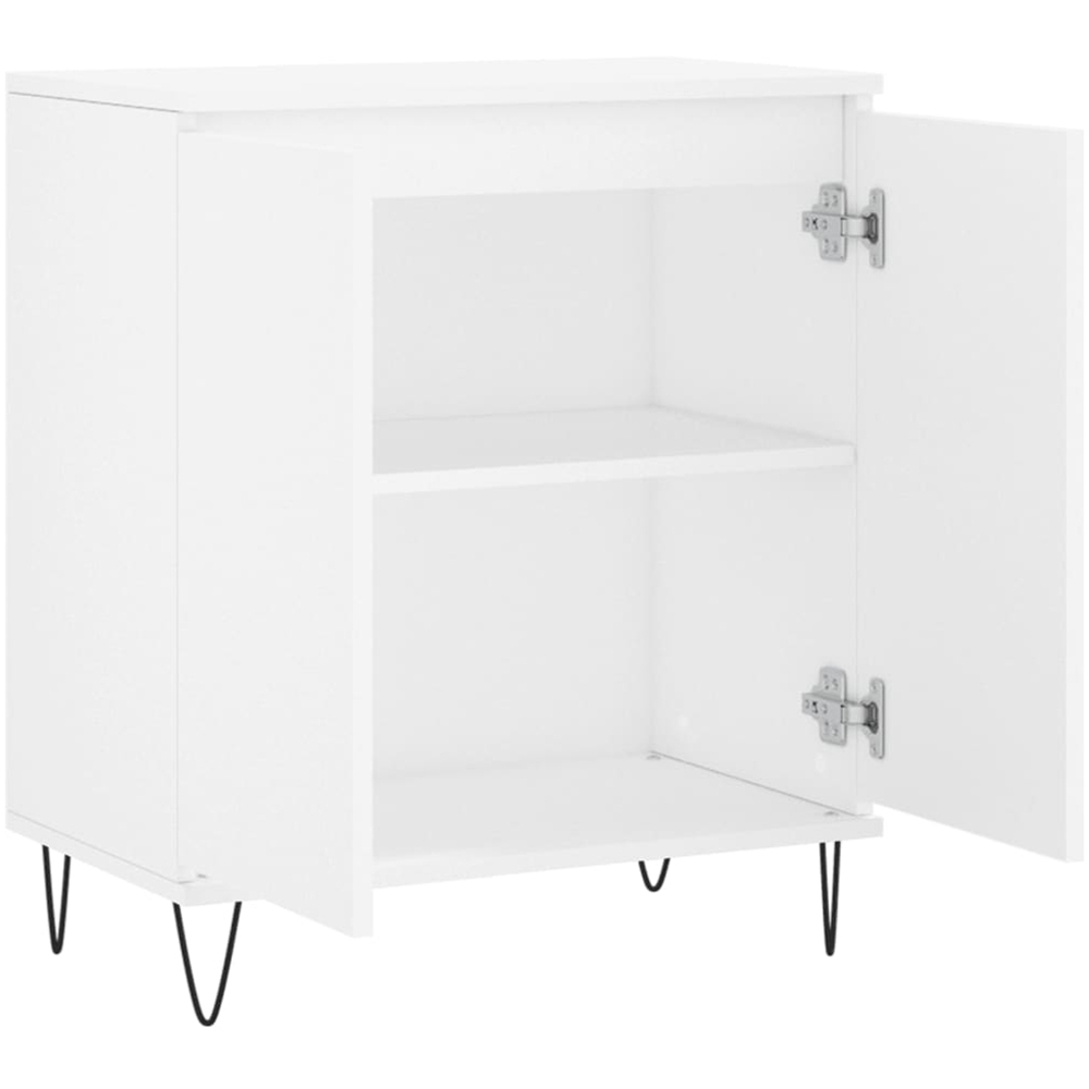 vidaXL 2 Door White Sideboard Image 6