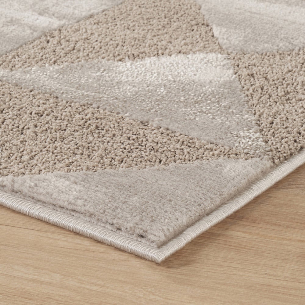 Desire Rugs Hamilton Mocha Geometric Triangle Mosaic Rug 60 x 220cm Image 3