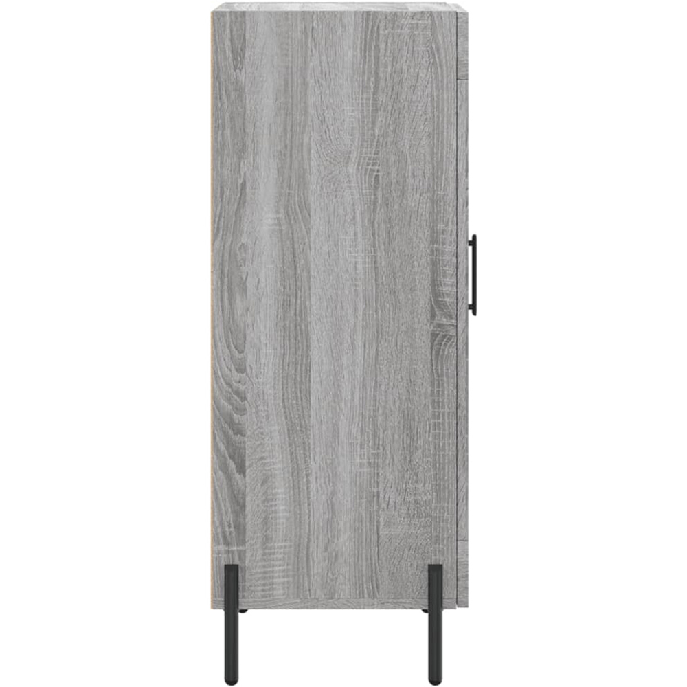 vidaXL Single Door Grey Sonoma Wooden Sideboard Image 7