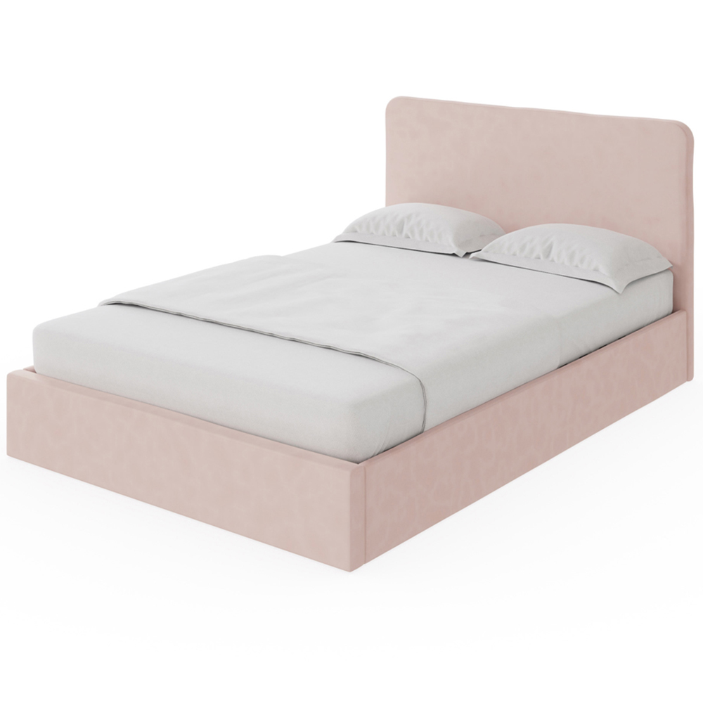 GFW Chiswick Double Soft Pink Ottoman Bed with SC Pocket Sprung Mattress Image 2