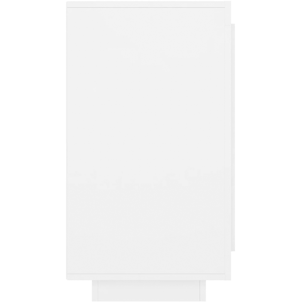 vidaXL Single Door 2 Shelf White Sideboard Image 4