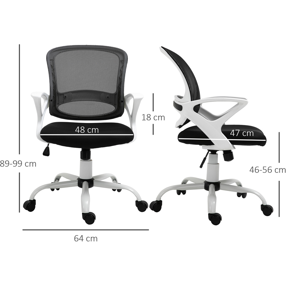 Portland Black Mesh Office Desk Chair Image 7