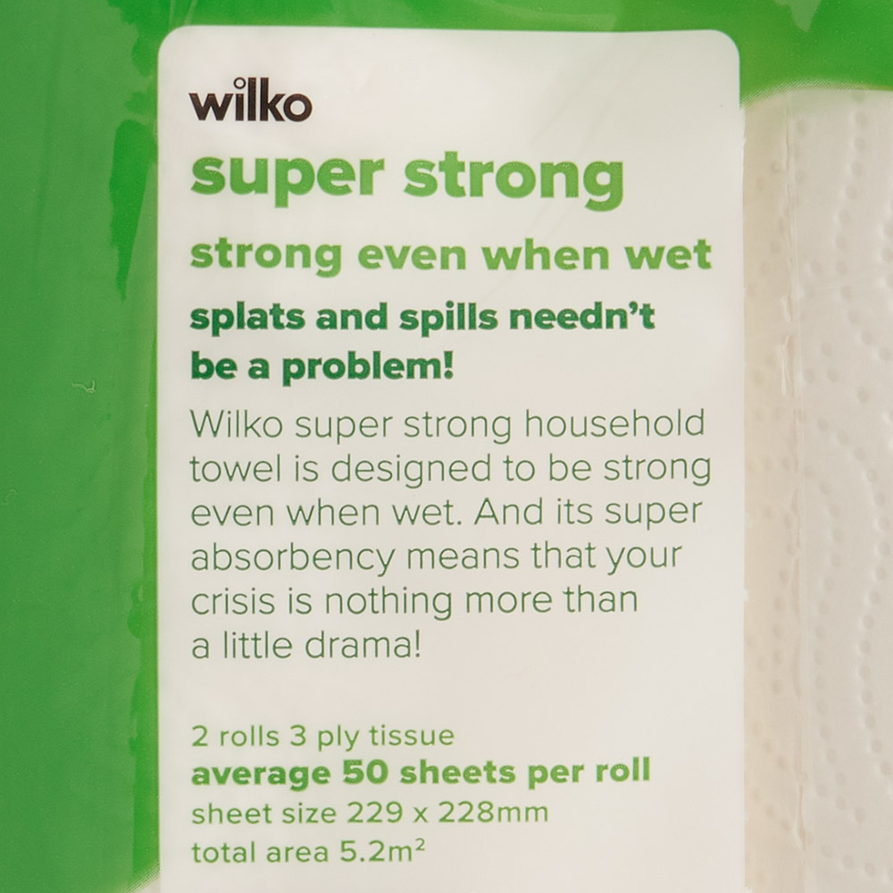 Wilko Super Strong Kitchen Towel 2pk 3 ply Image 5