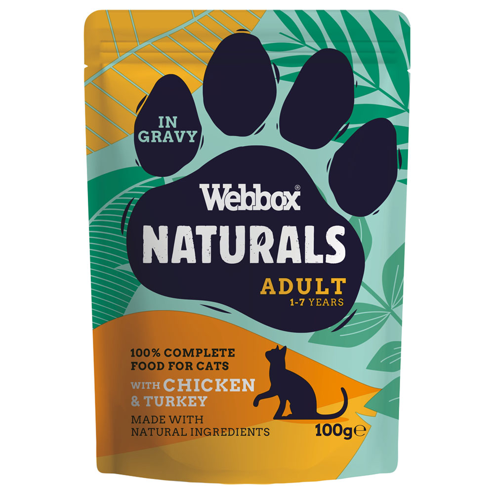 Webbox Natural Meat Gravy Cat Pouch 12 Pack Image 4