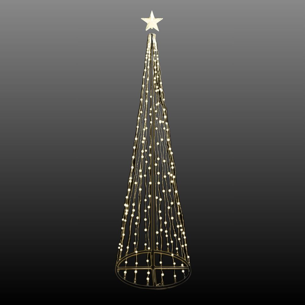Groundlevel LED Metal Outdoor Christmas Tree 6ft Image 3