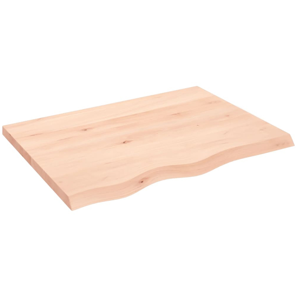 vidaXL 60 x 80cm Natural Oak Wood Wall Shelf Image 1