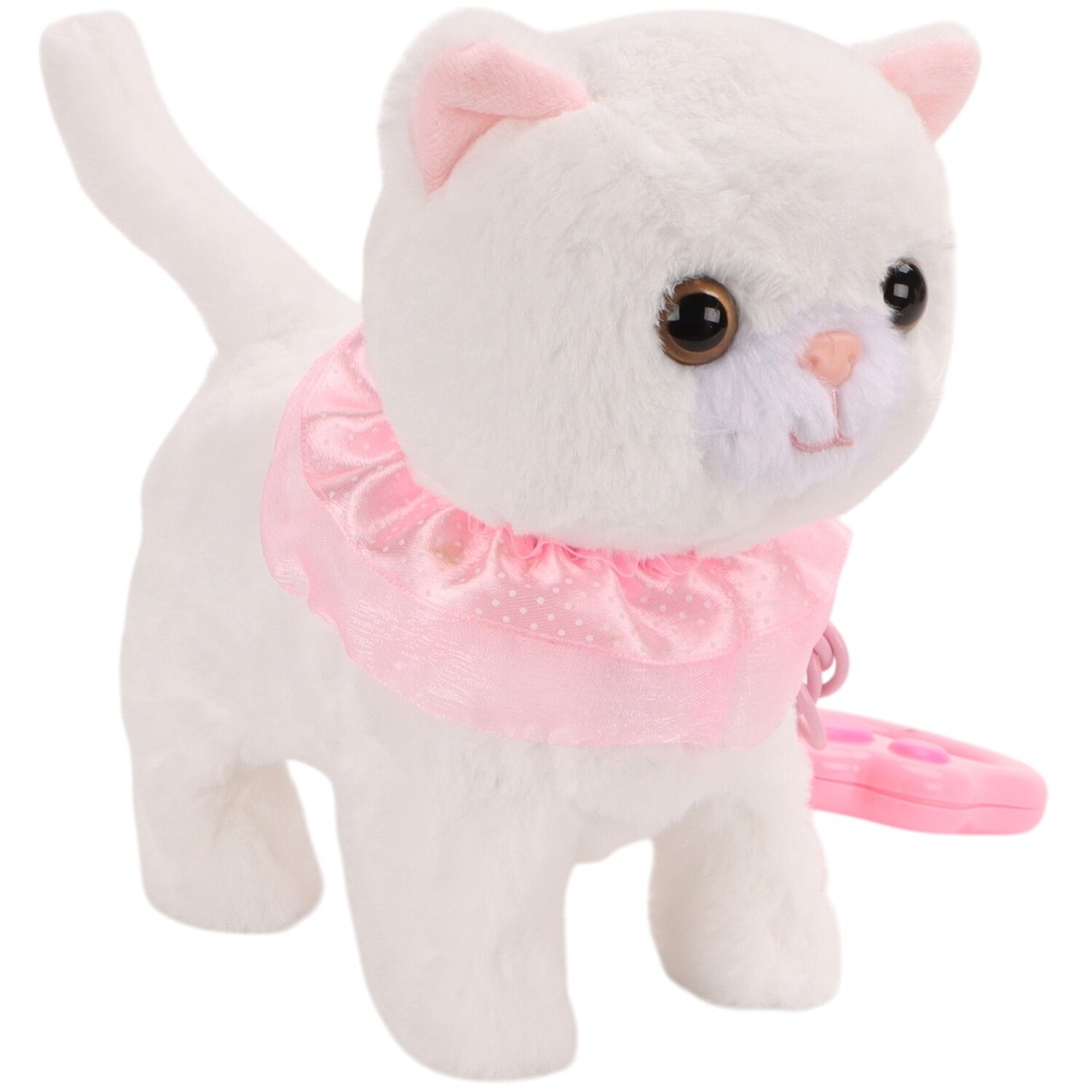 Cat with Lead Toy White Image 3