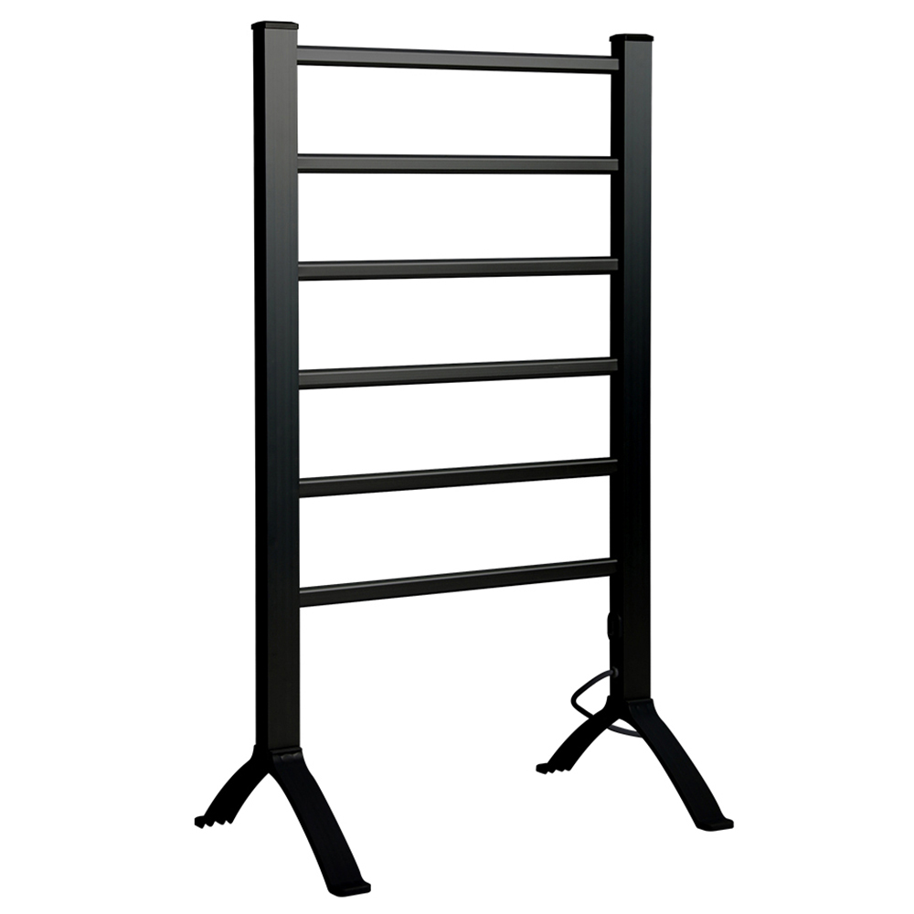 Highlands Homeware Black Heated Towel Rail Image 2