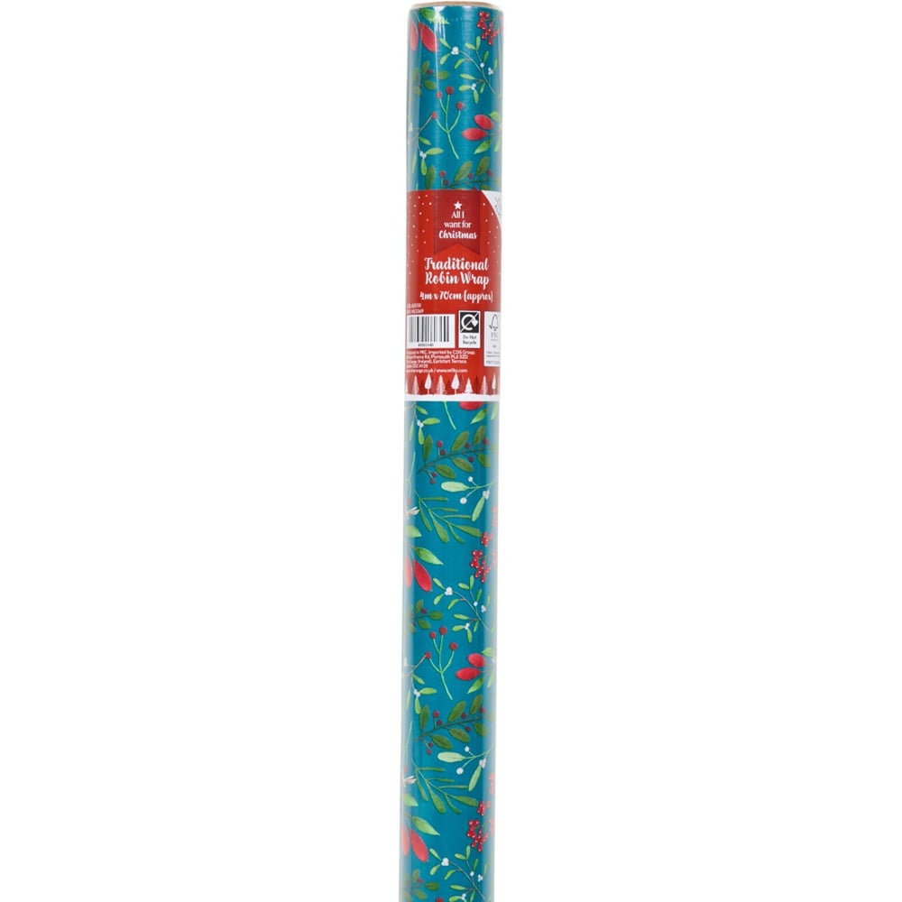 Traditional Robin Gift Wrap Image 3