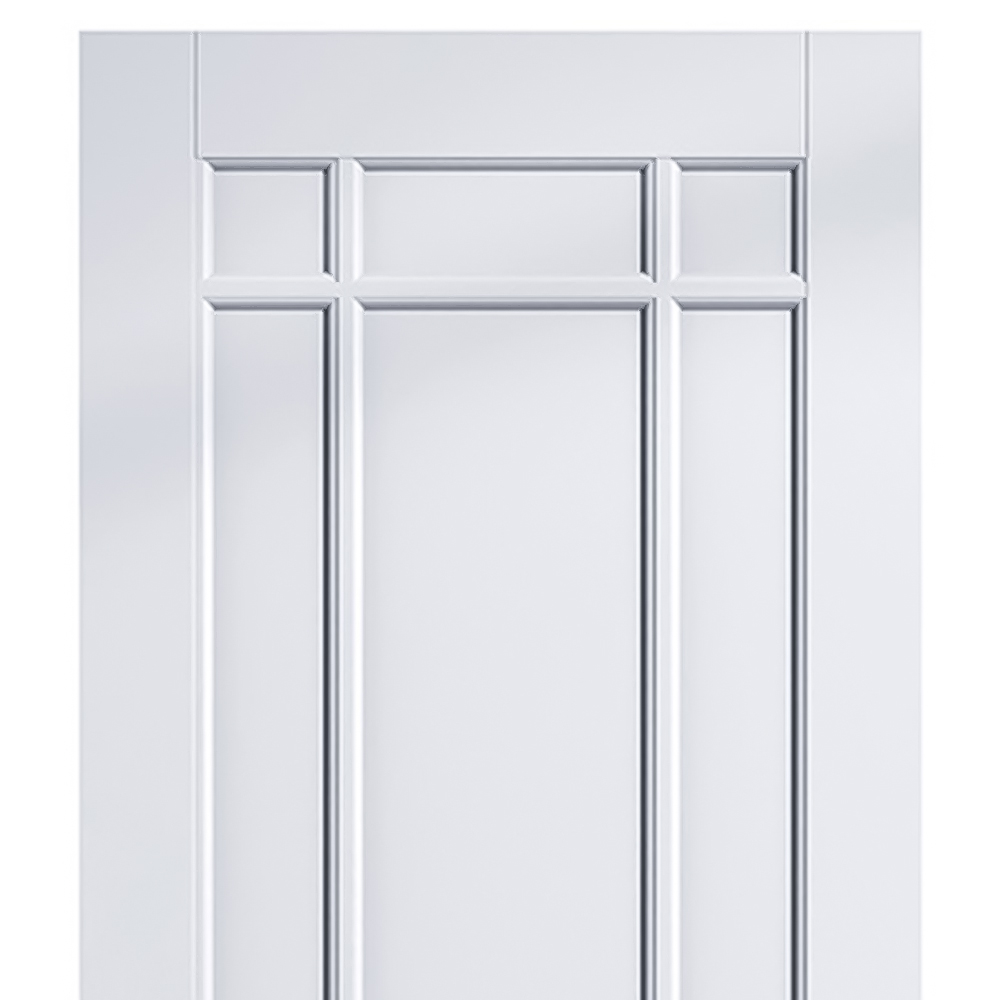 LPD Doors Manhattan White 9 Panel Primed Internal Door 1981 x 762mm Image 2