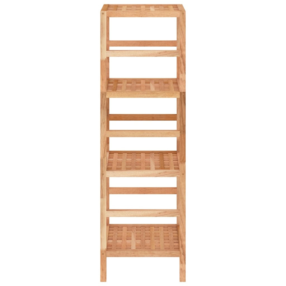 vidaXL 3 Shelf Solid Walnut Wood Bathroom Storage Unit Image 4