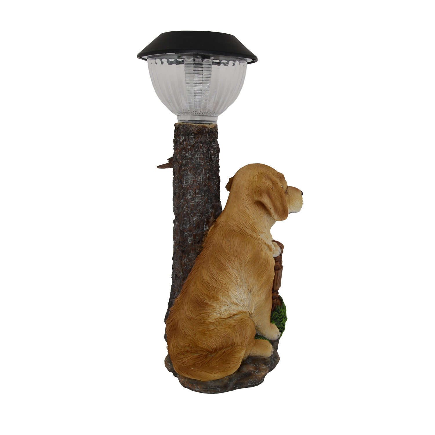 Solar Labrador Planter Lantern Light Image 2