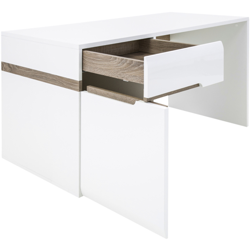 Florence Chelsea White and Oak Dressing Table Image 4